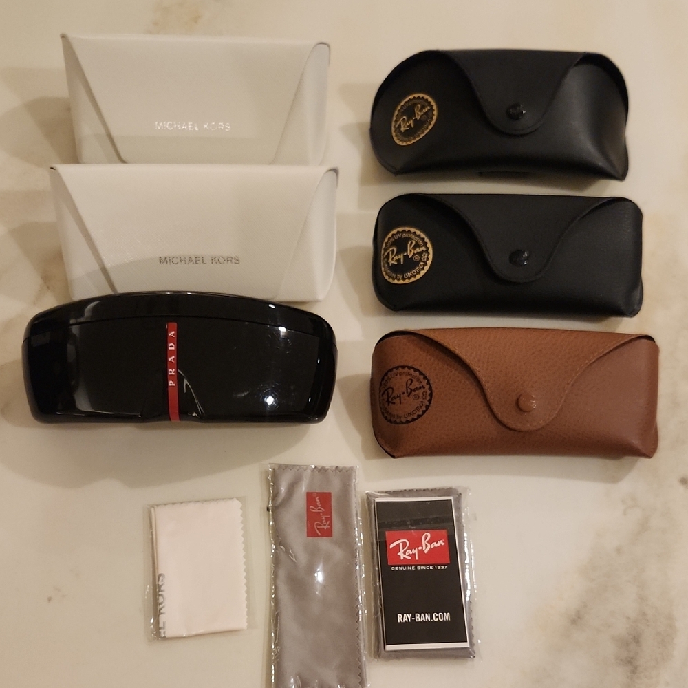 Ray-Ban Black and Brown Sunglasses Case Collection